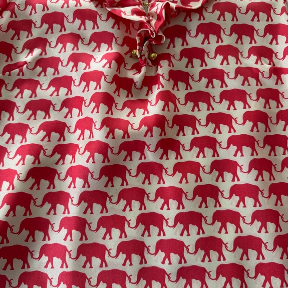 Elizabeth McKay Elephant Ruffle Top - Picture 2 of 5